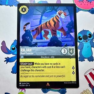 rajah 192/204 [aladdin]- rare — disney lorcana: ursula’s return
